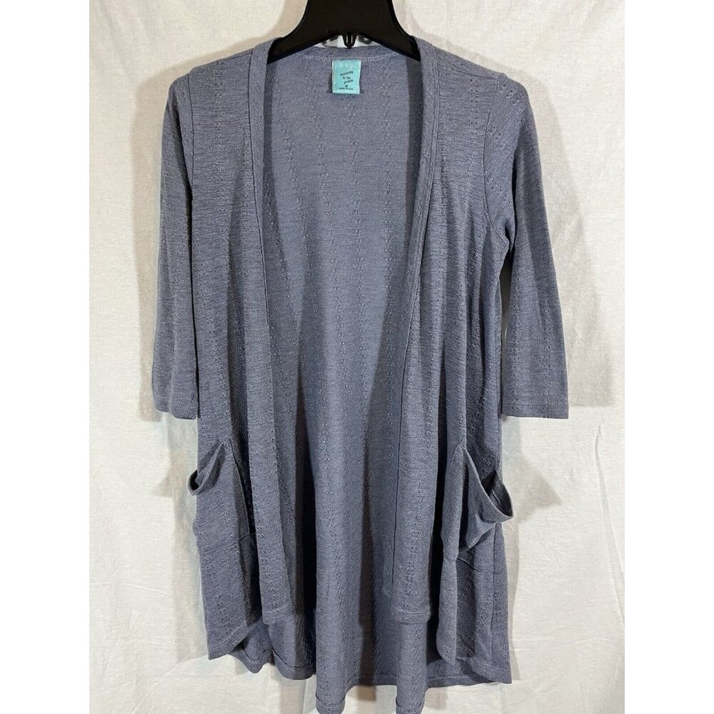 HIP Medium Blue Knit Cardigan Shrug